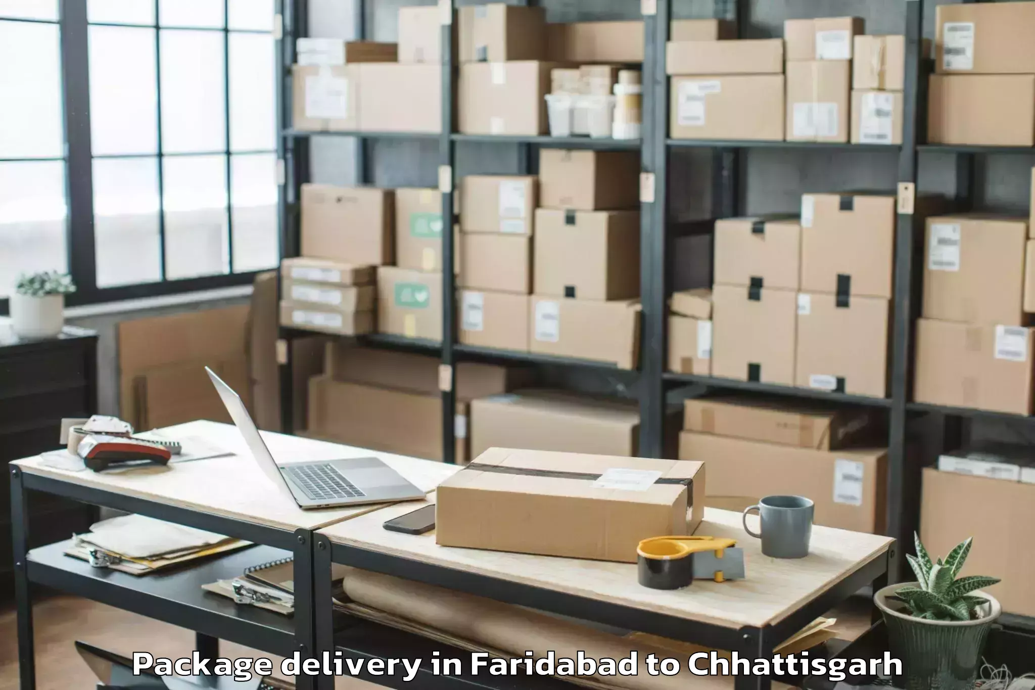 Hassle-Free Faridabad to Abhanpur Package Delivery